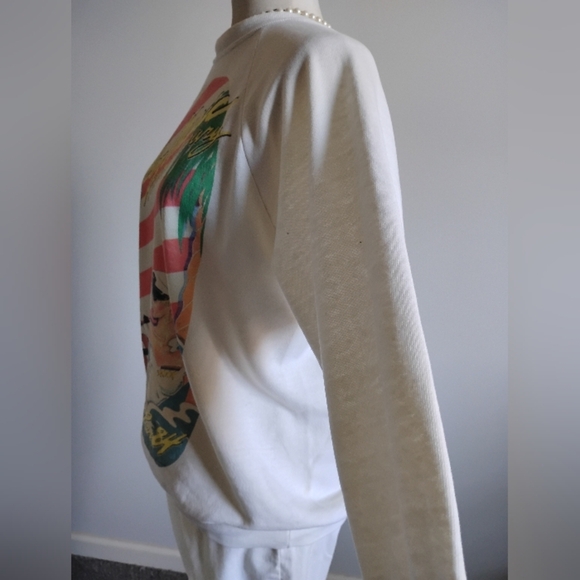 Miller Music 20th Anniversary Pier 84 Concert Vintage 1980's Sweatshirt Size Med - Picture 6 of 16